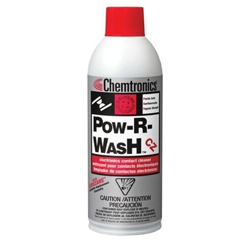Chemtronics® Pow-R-Wash™ CZ ES7300 Clear Electronics Contact Cleaner - 12 oz Aerosol Can