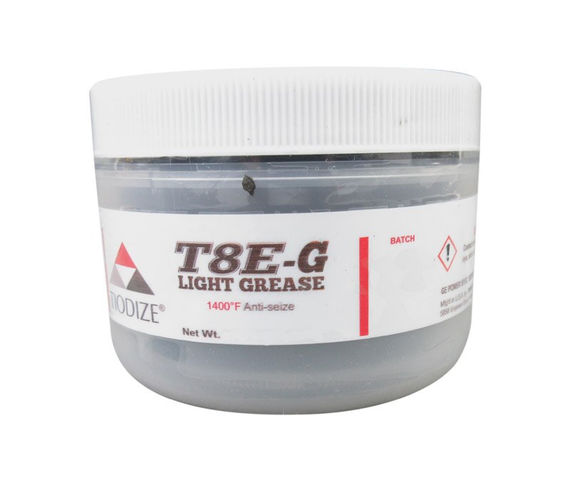 TIODIZE® T8E-G Gray GE Power 132T9986 Spec 1400°F Anti-Seize Light Grease - 227 Gram (8 oz) Jar