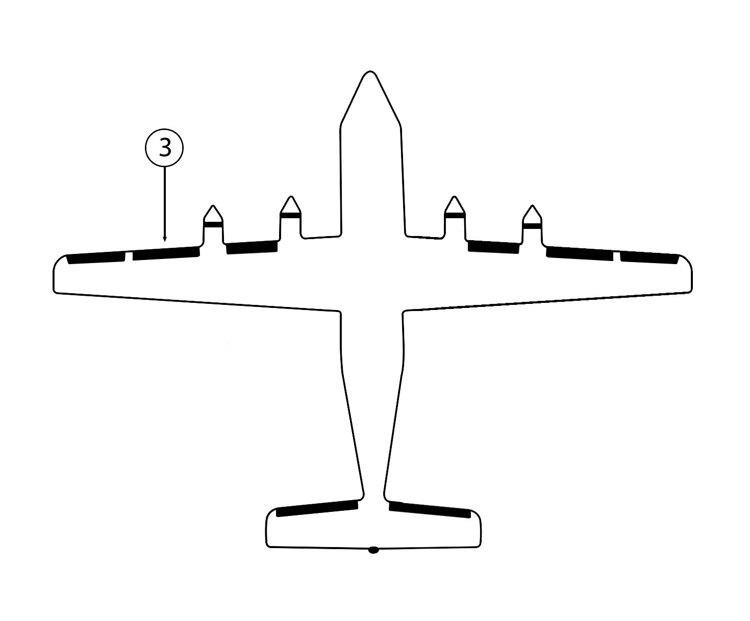 GOODRICH P29S7D5136-53 FASTboot® DeHavilland DHC-7 LH Nacelle - Break De-Ice Boot
