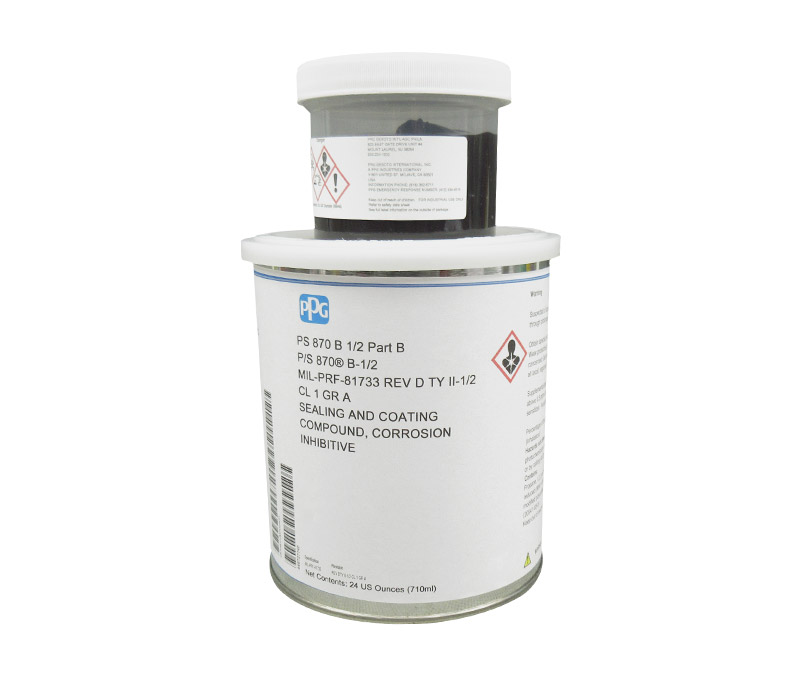 PPG® P/S 870 B-1/2 MIL-PRF-81733 Type II, Class 1, Grade A Spec Corrosion Inhibitive Sealant - Quart Kit