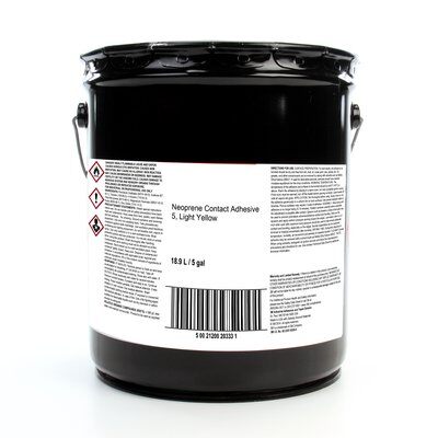 3M™ 021200-20333 Scotch-Weld™ 10 Light Yellow Neoprene Contact Adhesive - 18.9 Liter (5 Gallon) Pail