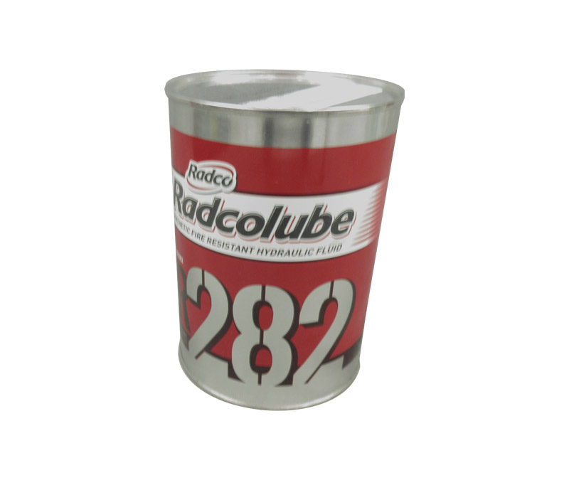 RADCOLUBE® FR282 Red MIL-PRF-83282D(1) Spec Fire-Resistant Synthetic Low Temperature Hydraulic Fluid - Quart Can