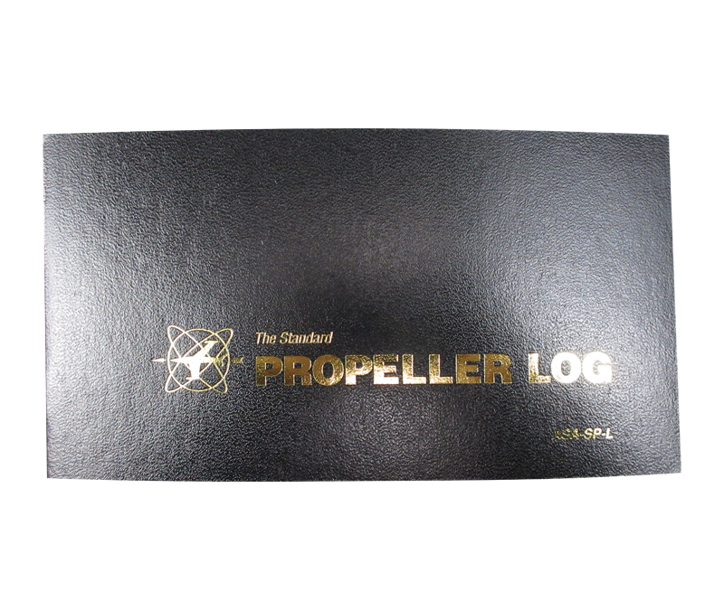 Aviation Supplies & Academics ASA-SP-L Black The Standard™ Softcover Propeller Logbook