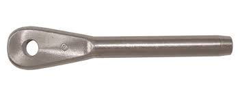 Military Standard MS20668-5 Corrosion Resistant Steel Terminal, Rope, Swaging - 2/Pack