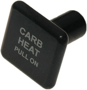 McFarlane Aviation 6489BB Carburetor Heat Black Square Knob