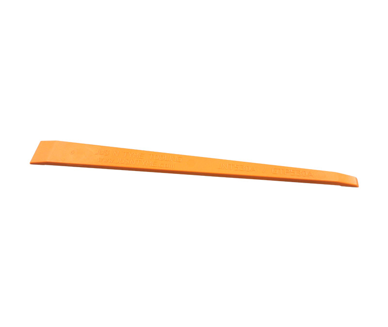 Jus N Tyme GTP530A-Orange 9" Long x 3/16" Thick Double Edge (3/4" and 1/4") Acrylic Plastic Sealant Scraper