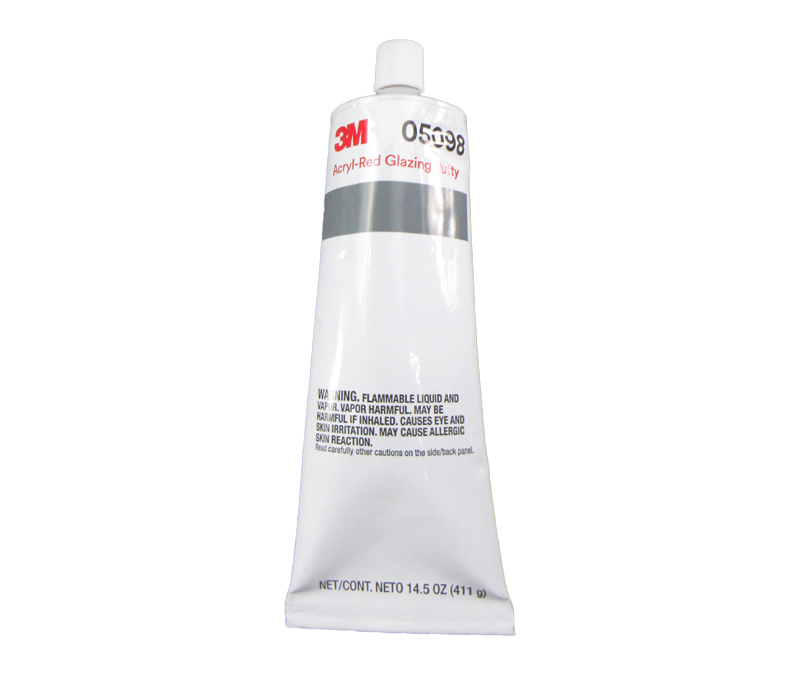 3M™ 051131-05098 Red 05098 Acryl Putty - 409 Gram (14.5 oz) Tube