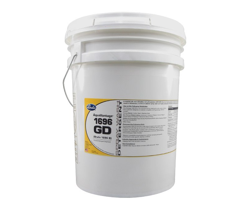Brulin® 431039-05 AquaVantage® 1696 GD Neutral pH Non-Silicated Spray Wash Detergent - 5 Gallon Pail