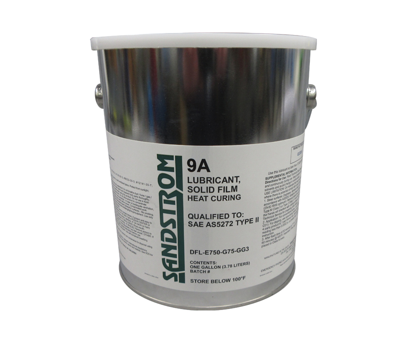 Sandstrom 9A Flat Dark Gray AS5272 Type II Spec Heat Cure Solid Film Lubricant - Gallon Can