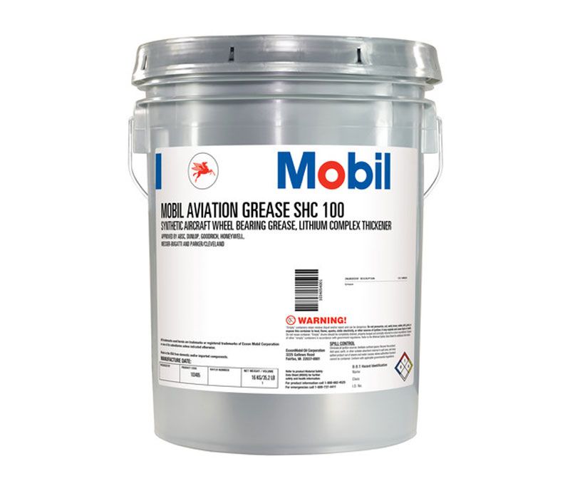 Mobilgrease™ SHC™ 100 Synthetic Aircraft Wheel Bearing Grease - 35 lb Pail