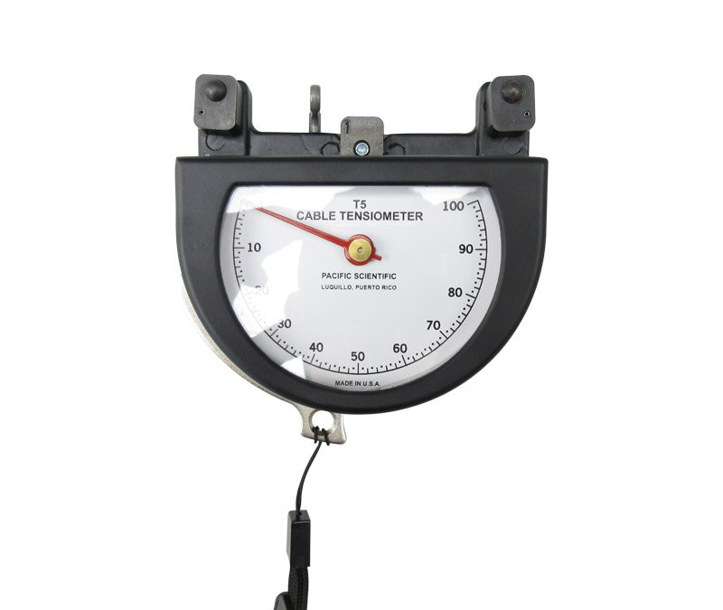 Pacific Scientific T5-2004-113-00 Black Dial Indicating 1/16" to 1/8" & 10-100 lbs Cable Tensiometer