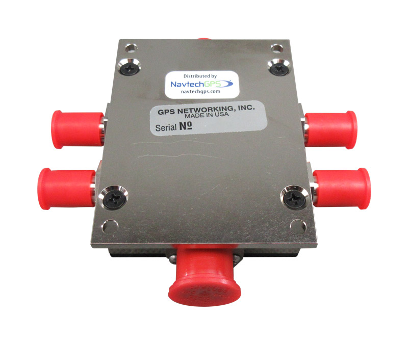 GPS Networking NHIALDCBS1X4-T/5/MC 5-Volt DC Out TNC Female & Military Connector Amplified 1X4 GPS Splitter