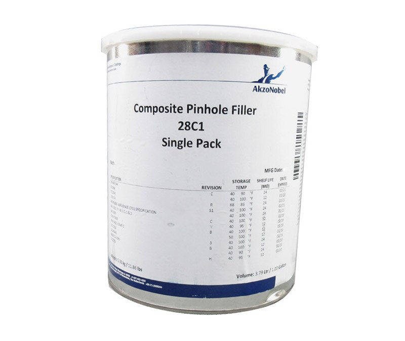 AkzoNobel 28C1 White BAC 5837/299-947-144 Spec Magna Static Composite Pinhole Filler - Gallon Can