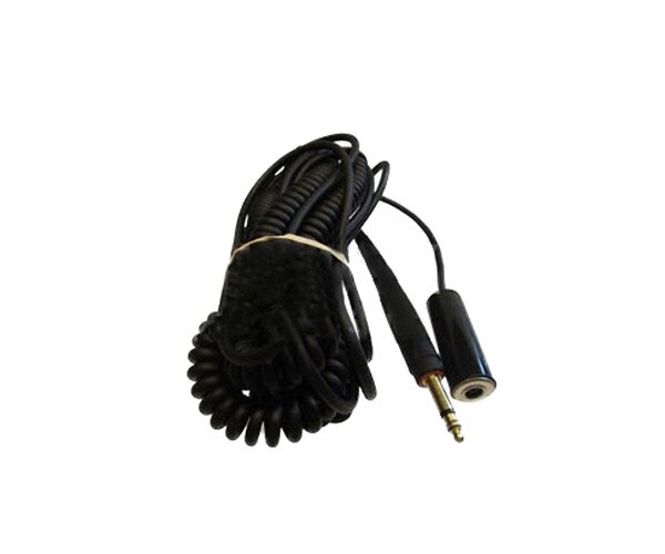 David Clark 18874G-06 Model C31-26DG Day-Glo Orange 26' High-Visibility Coil Cord GSE Headset Extension