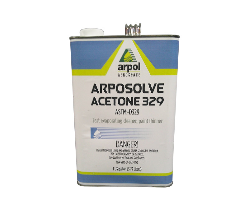 ASTM International ASTM D-329-07 (E1) Clear Acetone Intermediate Solvent - Gallon Can