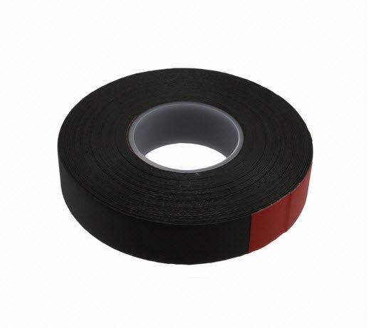 TE Connectivity 605980-1 Black Silicone Cable Accessories Tape - 0.75" x 30' Roll