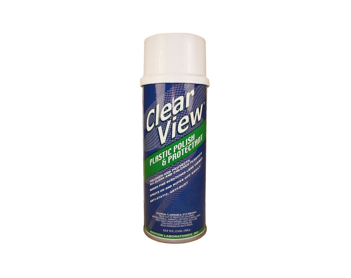 Clear View™ AVL-CV-16 Clear View Plastic Polish & Protectant - 368 Gram (13 oz) Aerosol Can