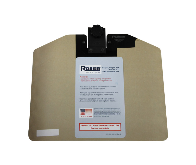 Rosen REMB-300-3 Embraer 145 Rosen Sunvisor System Replacement Visor with Brass Thumb Knob