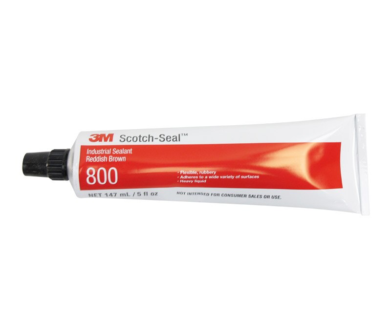3M™ 021200-19674 Scotch-Seal™ 800 Reddish Brown Industrial Sealant - 5 oz Tube