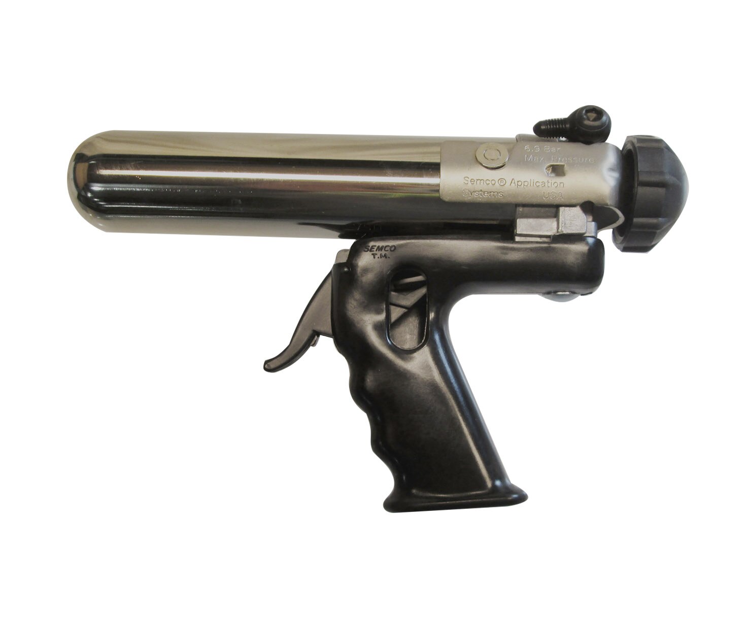 PPG® Semco® 250065 Model 250-A6 156 cc ( 6 oz) Pneumatic Sealant Gun Assembly w/ Handle (less Hose)