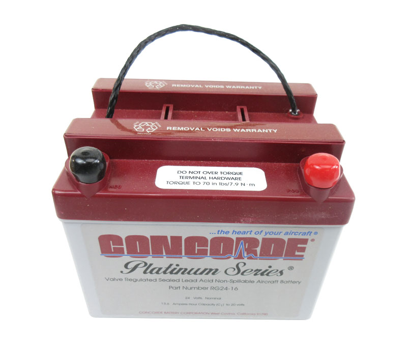 Concorde RG24-16 24-Volt General Aviation AGM Aircraft Battery