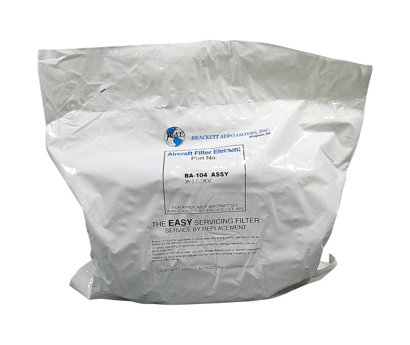 Brackett Aero Filters BA-104 FAA-STC'd Air Filter Assembly