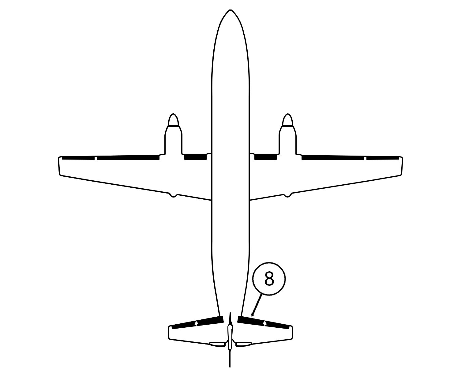 GOODRICH P29-7D5243-36 FASTboot® Jetstream 41 RH Inboard Horizontal Stabilizer De-Ice Boot