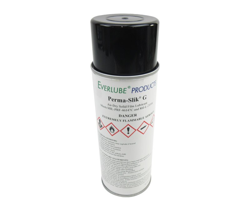 EVERLUBE® PERMA-SLIK® G MIL-L-23398D Amend. 2 Type II Spec Air Drying Solid Film Lubricant - 12 oz Aerosol Can
