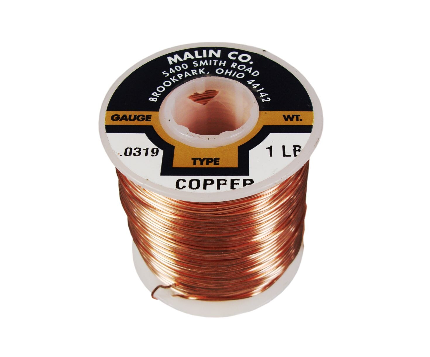 Malin 11-0319-001S Copper 0.0319" #20 Breakaway Wire (1 lb Roll)