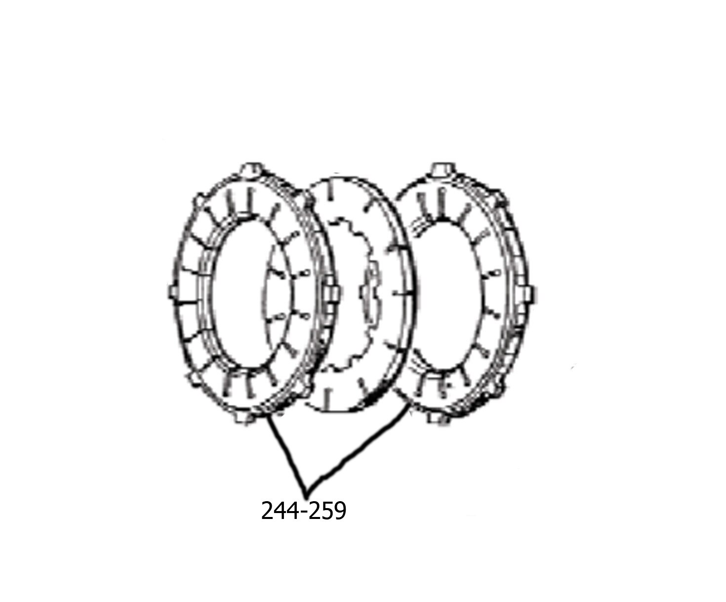 GOODRICH 244-259 Carrier & Lining Assembly