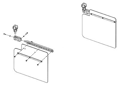 Rosen R1710000-11 Universal Tube Mounted Complete Sunvisor System Kit