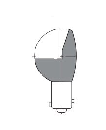WHELEN® 34-0414020-65 Model W1290-14 14-Volt / 26 Watt Reflector Lamp