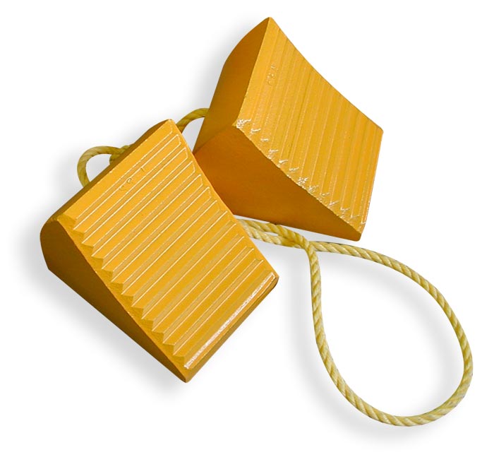SkyGeek® SG4814 Yellow 6.34" Urethane Pushback Tractor Wheel Chocks