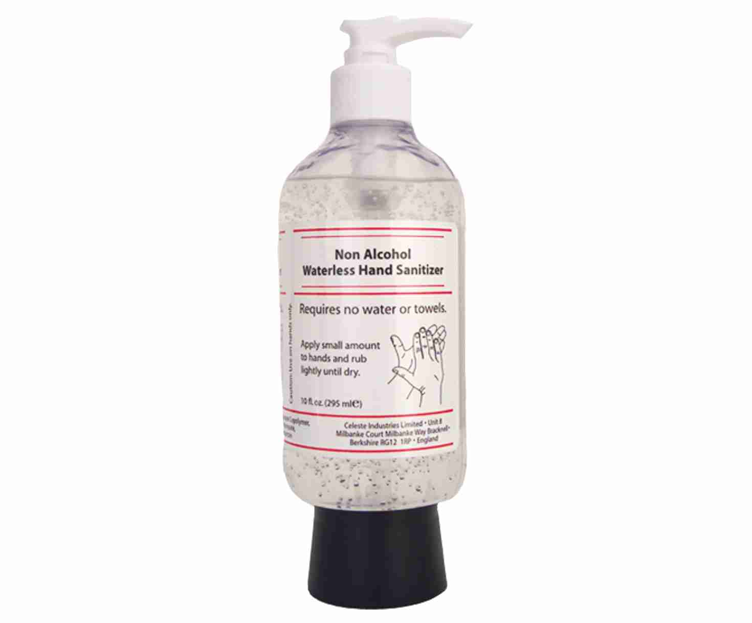 Celeste® TR-BR40CIC/2 SAFEHANDS® Alcohol-Free Gel Hand Sanitizer - 9.6 oz Snap-In Bottom Bottle