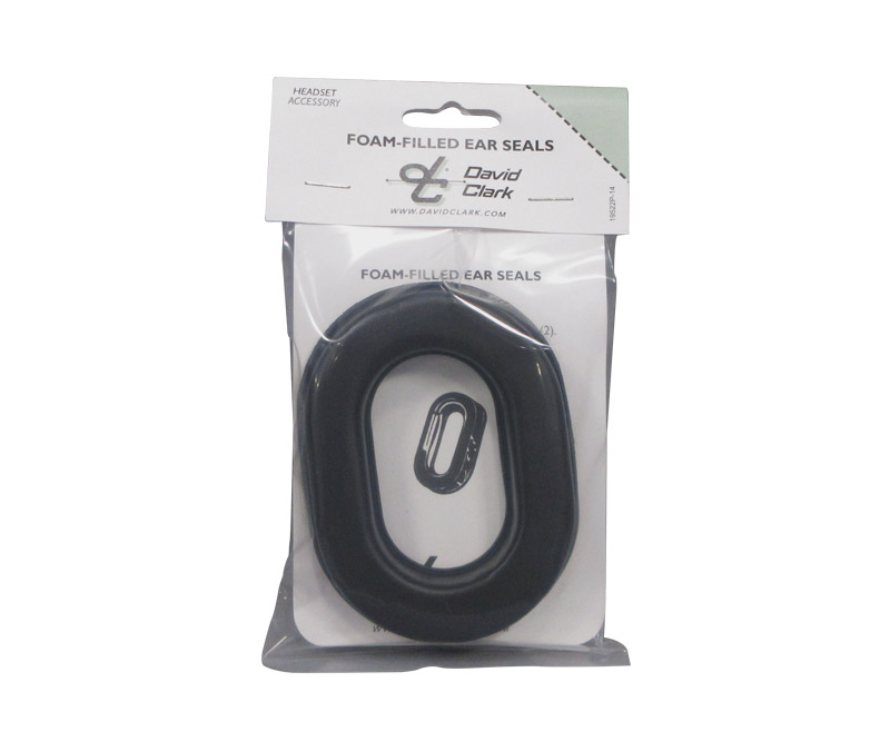 David Clark 18316G-02 Black Foam Filled Headset Ear Seal - Pair