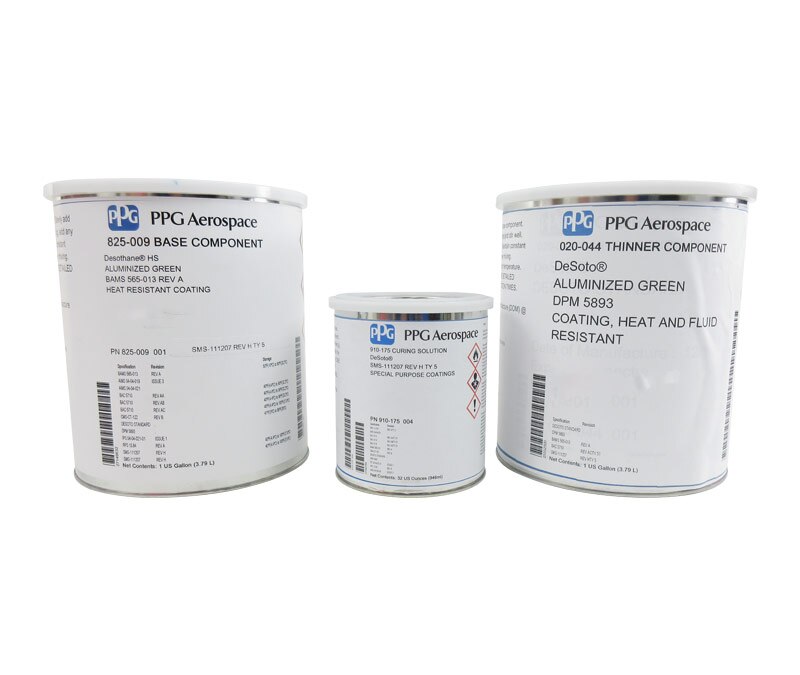 PPG® DeSoto® 825-009 BAC 5710 Aluminized Green Type 51 Spec High Temperature Urethane Primer - 2.25 Gallon Kit