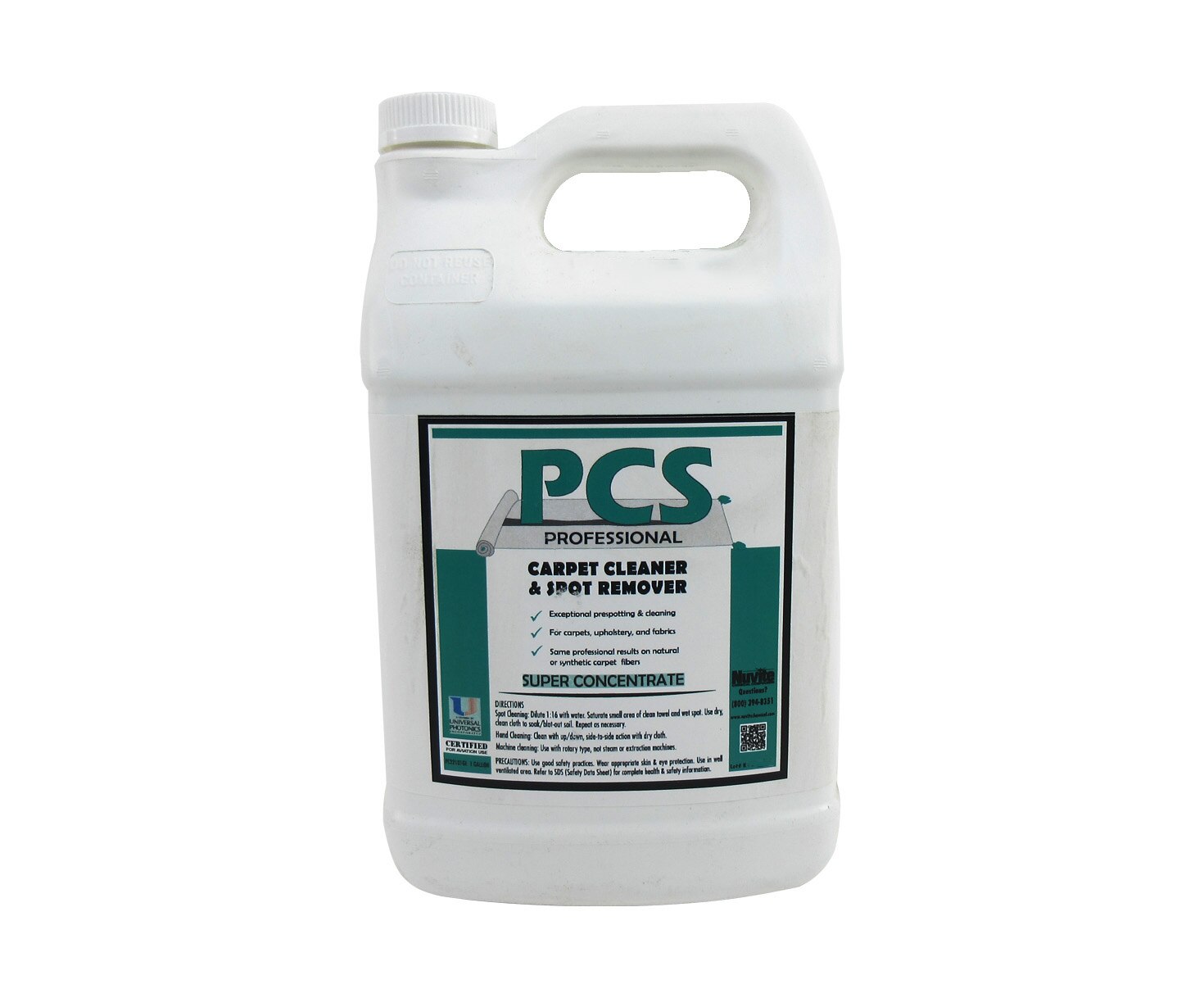 Nuvite® PCS Professional Aircraft Carpet Shampoo & Spot Remover - Gallon Jug
