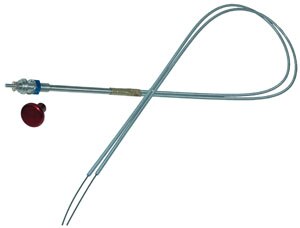McFarlane Aviation MCC101D096-RR FAA-PMA Non-Locking Choke Control for Dual Carburetor - Red Knob - 8 Foot