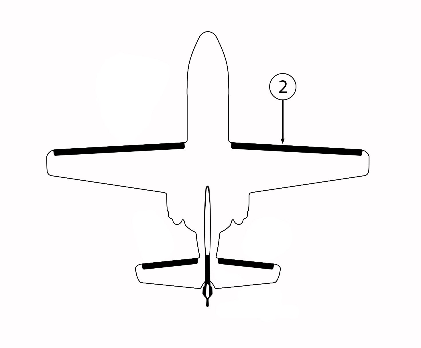 GOODRICH 25S7D5059-08 Cessna 500 & 501 RH Wing De-Ice Boot