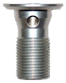 Curtis CCB-7500-5 Aluminum 3/4"-16 UNF-3A x .118 Long Screwdriver Spiral Lock Open Flush Mounted Fuel Valve