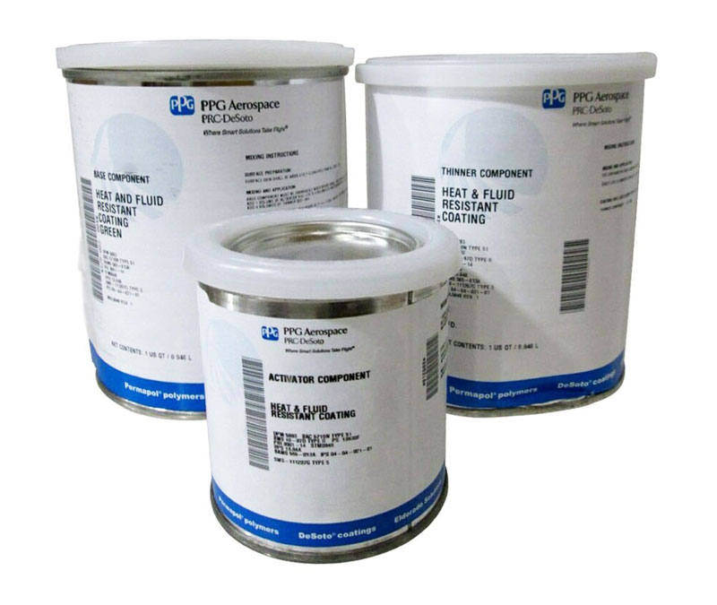 PPG® DeSoto® 825-009 BAC 5710 Aluminized Green Type 51 Spec High Temperature Urethane Primer - 2.25 Quart Kit