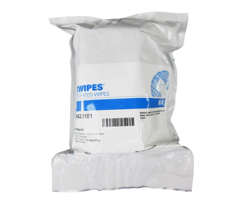 SATWIPES® SW420181 100% 800 mL Isopropyl Alcohol - 100 Saturated 6" x 9" Wipe/Roll