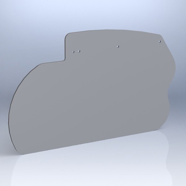 Rosen R1430401-2 Commander Aircraft 112 & 114 (s/n 381 & up) Gray Replacement Sunvisor System Lens Only