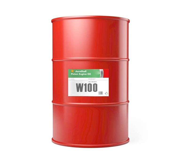AeroShell™ Oil W100 SAE Grade 50 Ashless Dispersant Aircraft Piston Engine Oil - 55 Gallon Drum