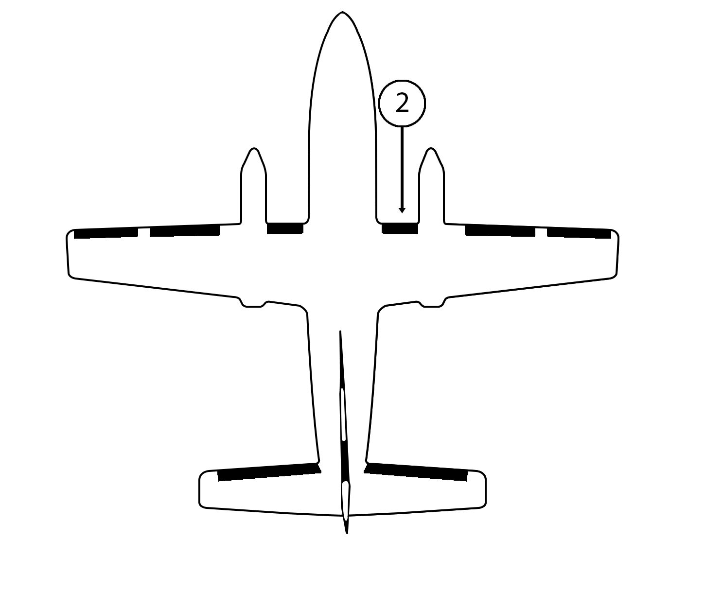 GOODRICH P29S5D5158-02 FASTboot® Embraer 110P1/P2 RH Fuselage - Nacelle De-Ice Boot