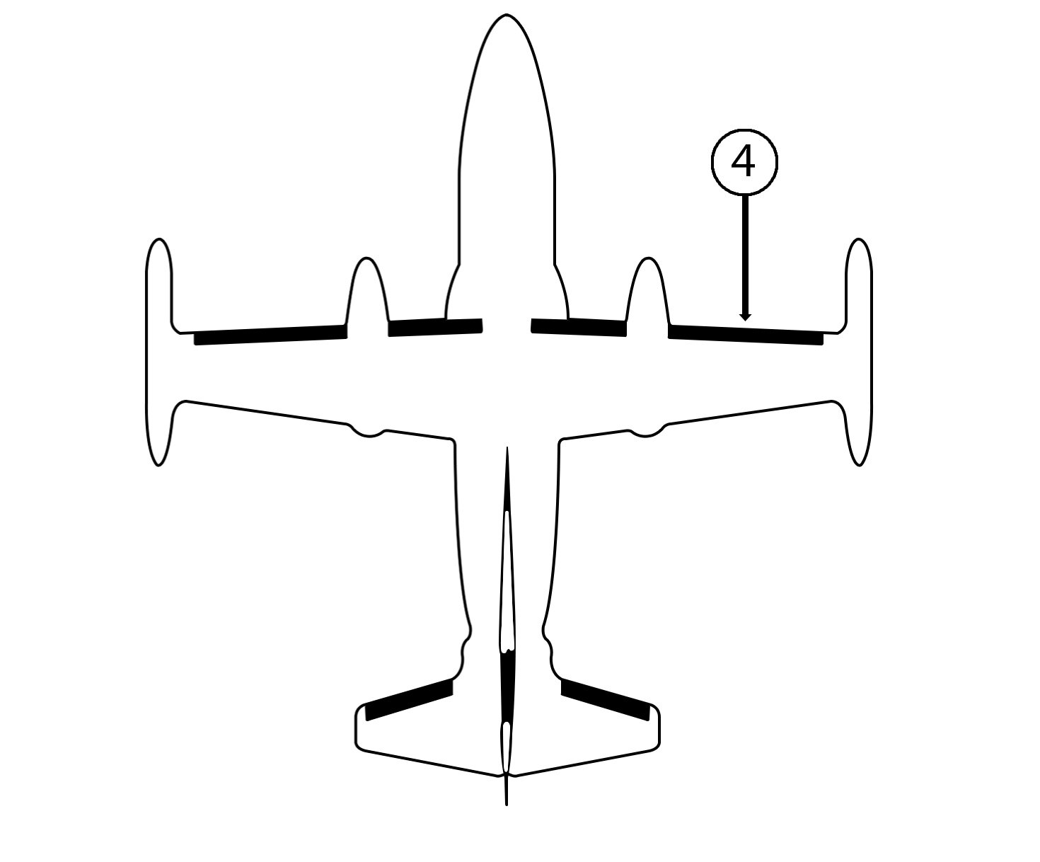 GOODRICH 25S5D5048-04 Mitsubishi MU-2 RH Nacelle - Tip De-Ice Boot