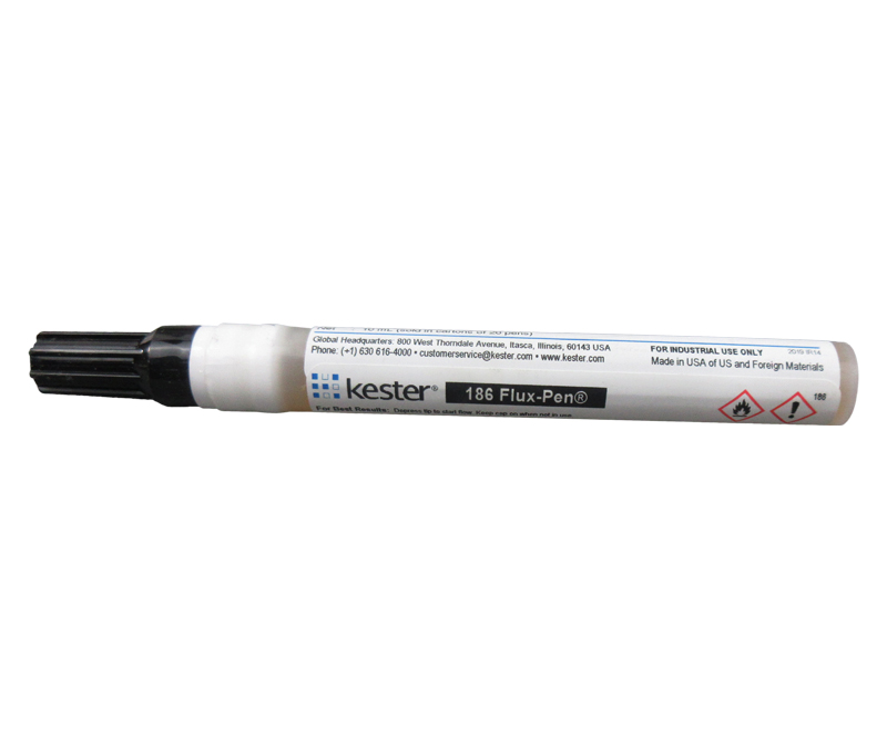 Kester® 83-1000-0186 Flux-Pen® 186 Clear Mildly Activated Rosin Flux - 10 mL Pen