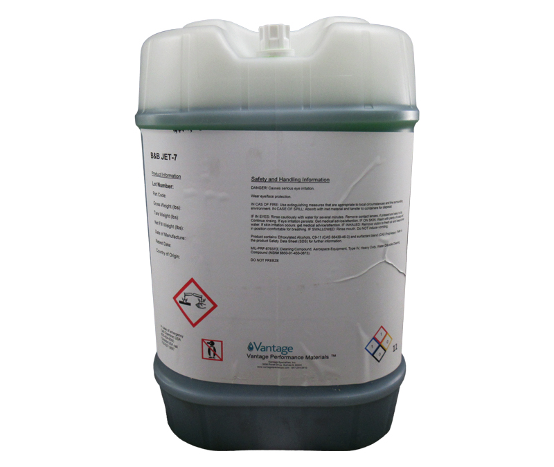 B&B™ JET-7 MIL-PRF-87937 Type IV Spec Aerospace Equipment Cleaner - 42 lb (5 Gallon) Pail