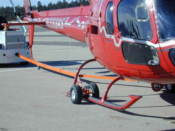 Brackett HRT-100B Orange 27' Rear Pull Helicopter Towbar with Ball Hitch
