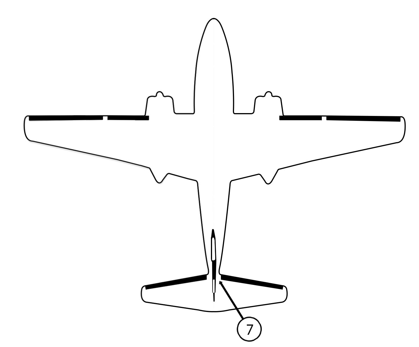 GOODRICH 25S7D5015-05 Gulfstream 685, 690 & 695 Vertical Fin De-Ice Boot